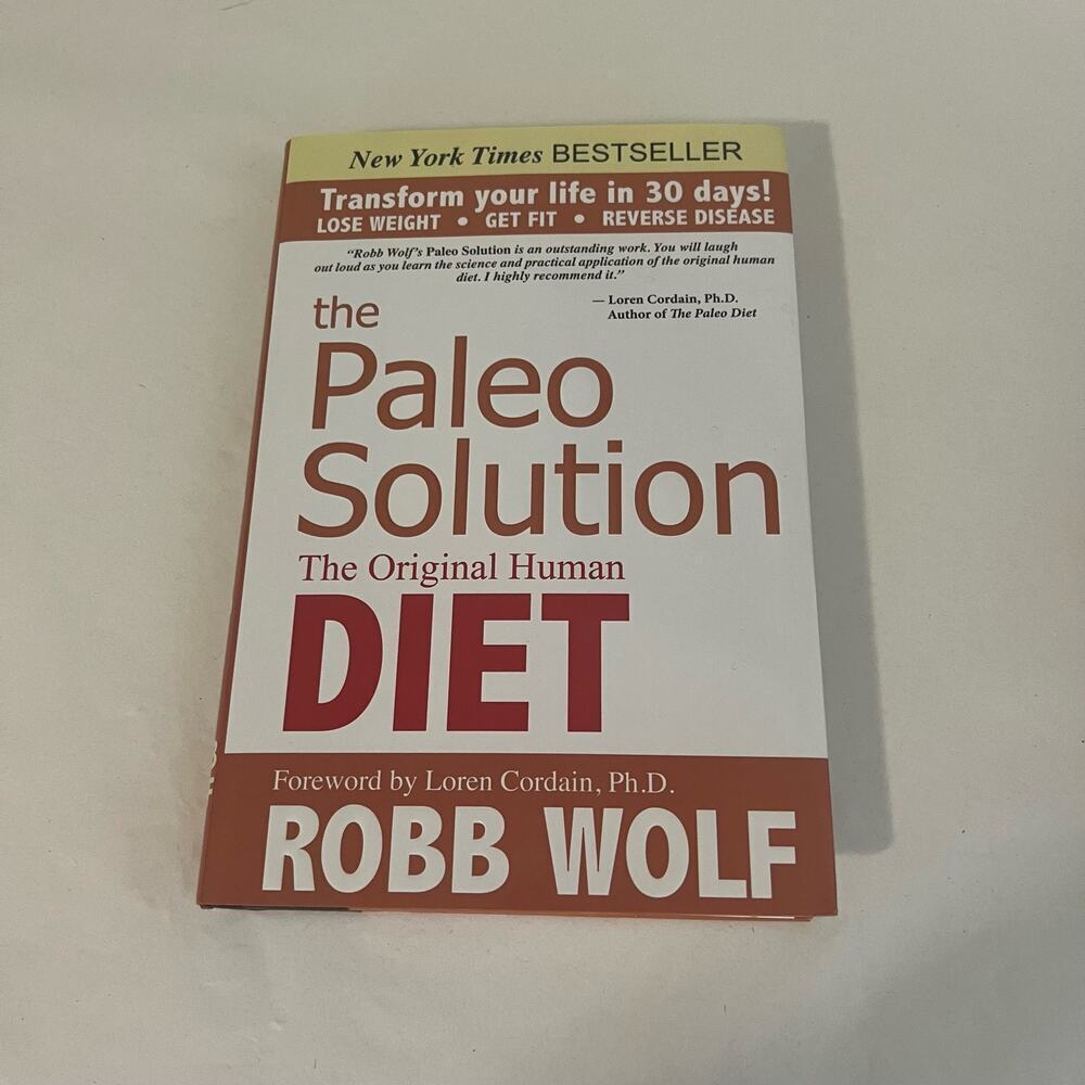 5/ $25  The Paleo Solution The Original Human Diet Hardback book Wolf